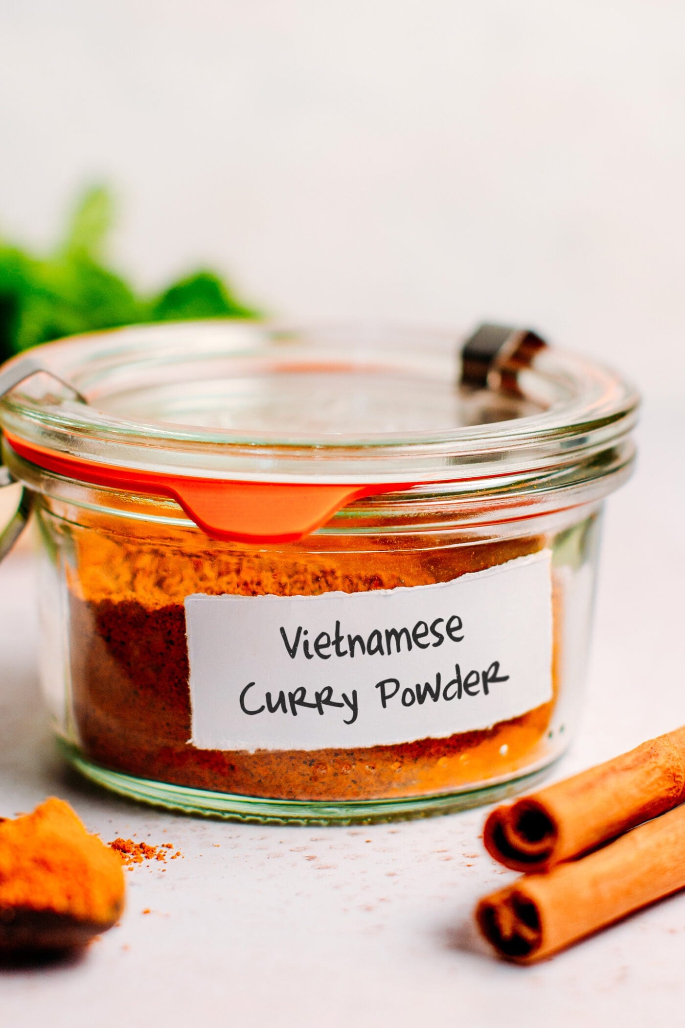 Jar of Vietnamese curry powder.